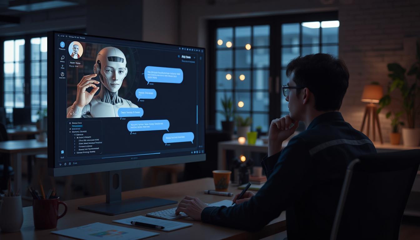 a developer working with an AI