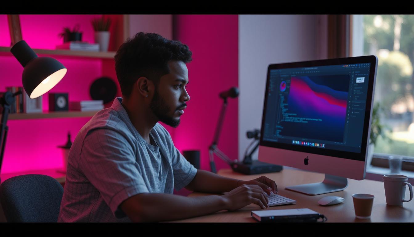developer working on a project