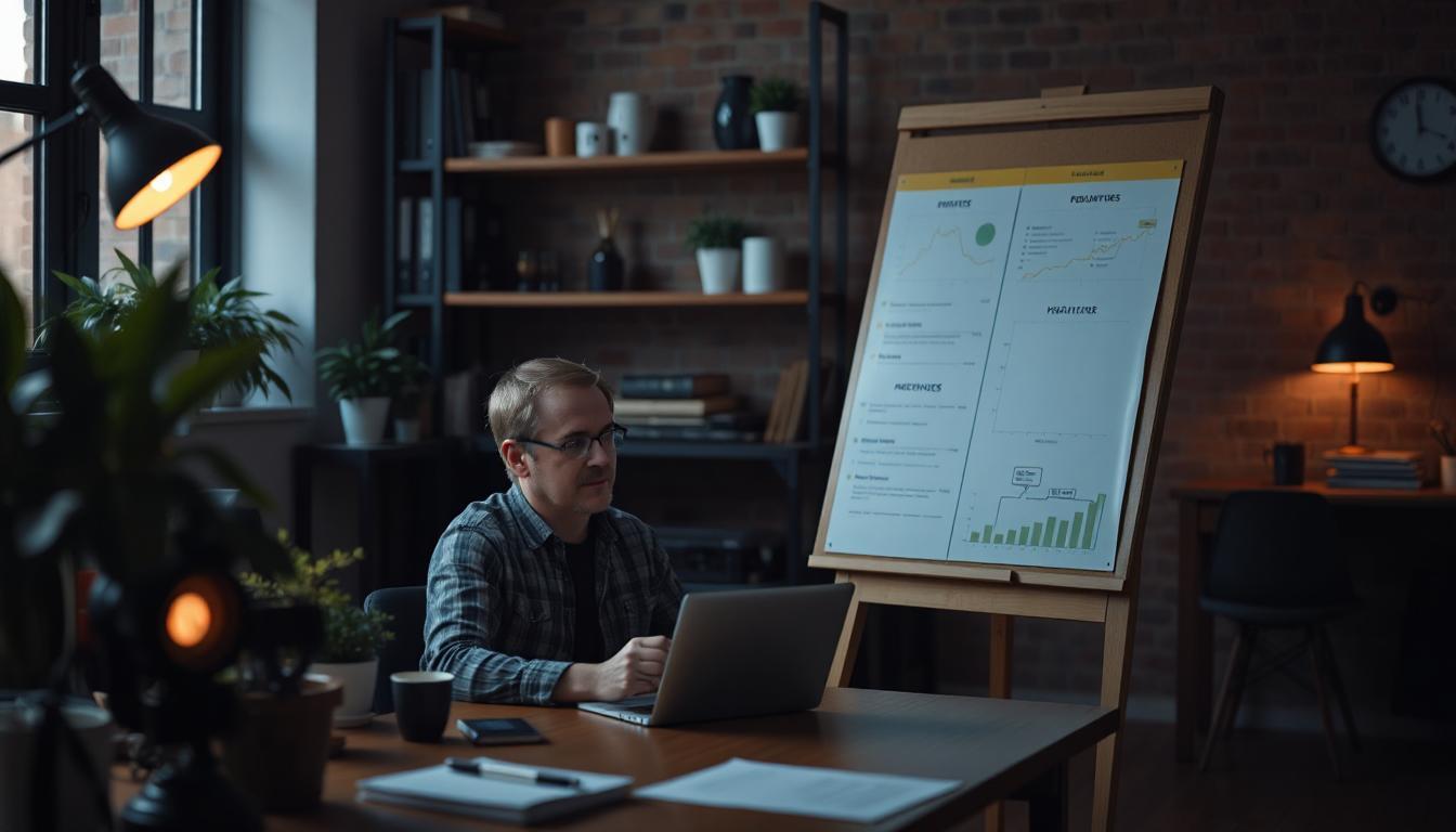 a developer working on his laptop