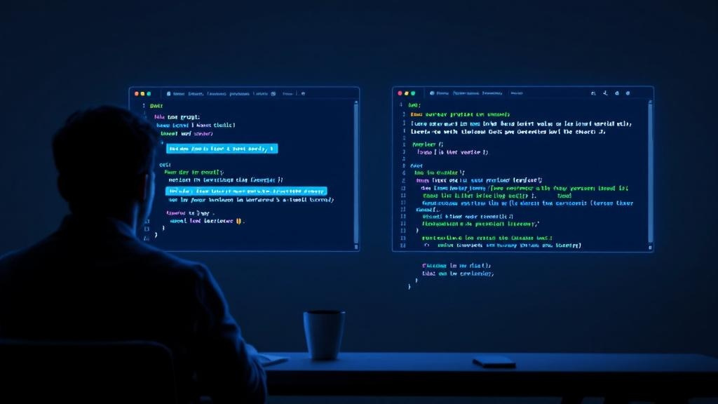 two parallel prompt versions displayed side by side in a clean interface