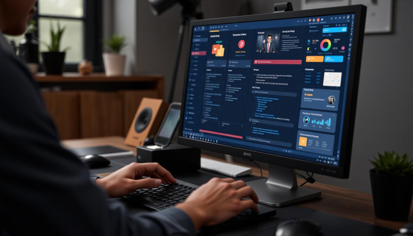 a computer screen showing dashboard for AI tool