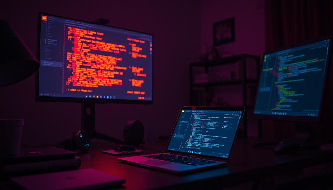 lines of code shown on different devices